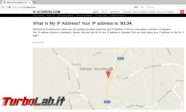 Come localizzare geograficamente indirizzo IP