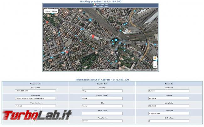 Come localizzare geograficamente indirizzo IP