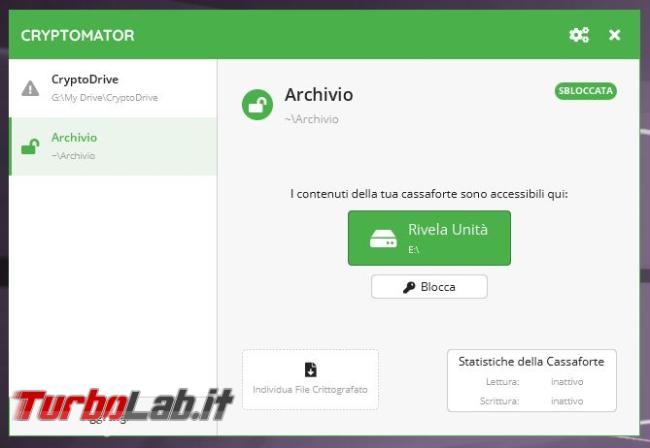 Come mantenere criptato cloud Cryptomator