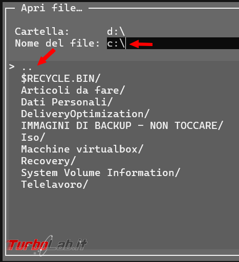 Come modificare file testo, script, direttamente PowerShell Edit