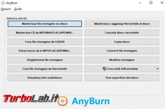 Come modificare immagine ISO AnyBurn