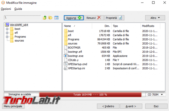 Come modificare immagine ISO AnyBurn