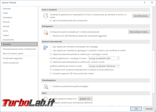Come modificare tempo dell’invio/ricezione automatica mail Outlook