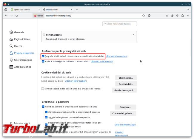 Come Mozilla Firefox proteggono privacy
