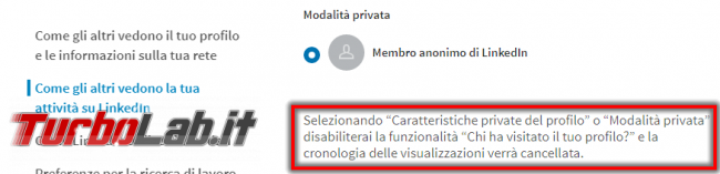Come navigare LinkedIn privato (guida) - Annotazione 2019-04-27 180513