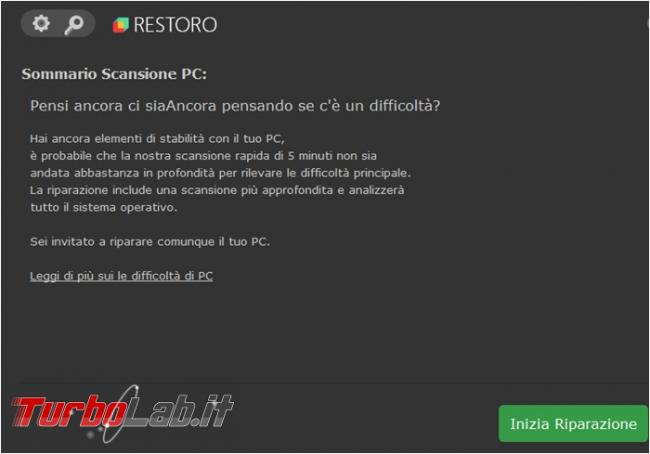 Come (non) sistemare errori Windows programma Restoro