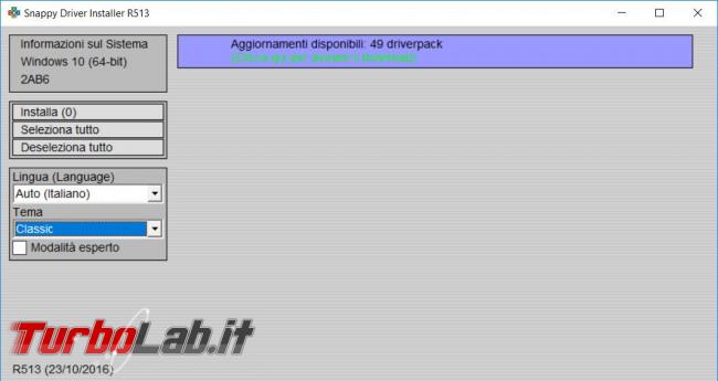 Come ottenere tutti driver più aggiornati Snappy Driver Installer