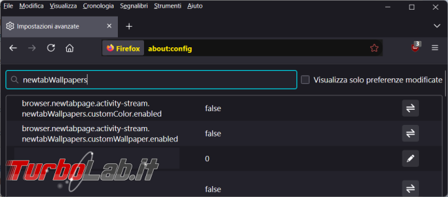 Come personalizzare, immagini colori scelta, Nuova Scheda Firefox
