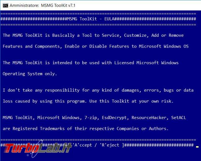 Come personalizzare supporto d’installazione Windows MSMG ToolKit