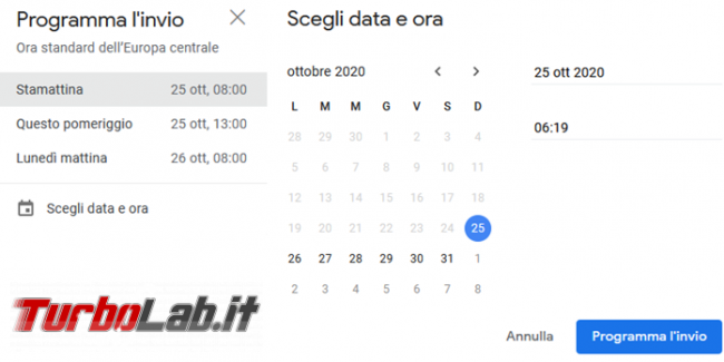 Come pianificare l’orario invio mail Gmail