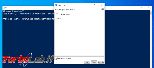 Come proteggere PowerShell password