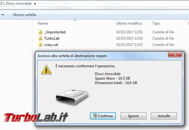 Come proteggere scrittura pendrive impedire, quasi, scriverci dati