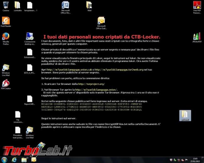Come provare difendersi virus CTB-Locker tentare recuperare dati criptati
