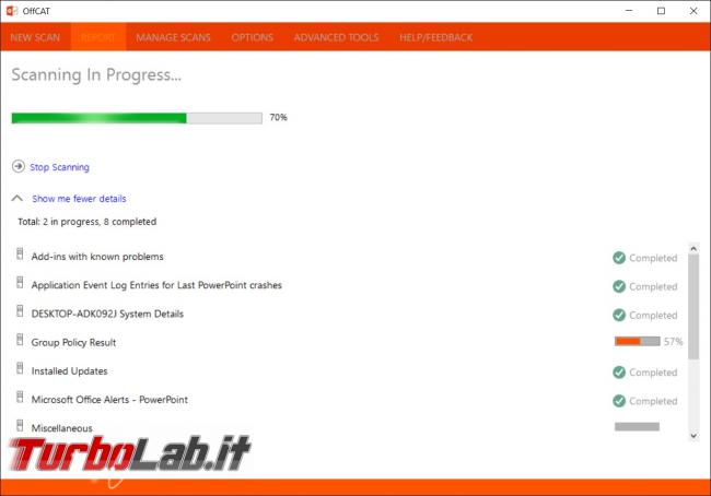 Come provare risolvere problemi Microsoft Office l’utility Microsoft Office Configuration Analyzer