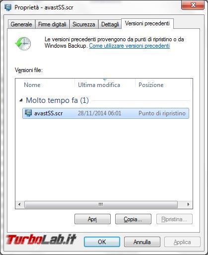 Come recuperare file importanti punti ripristino Windows
