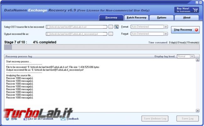 Come recuperare mail archivio posta exchange estensione ost