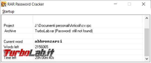 Come recuperare password dimenticate archivi rar zip