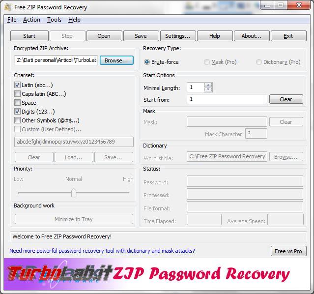 Come recuperare password dimenticate archivi rar zip