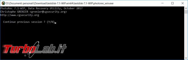 Come recuperare Photorec file cancellati errore Windows Linux