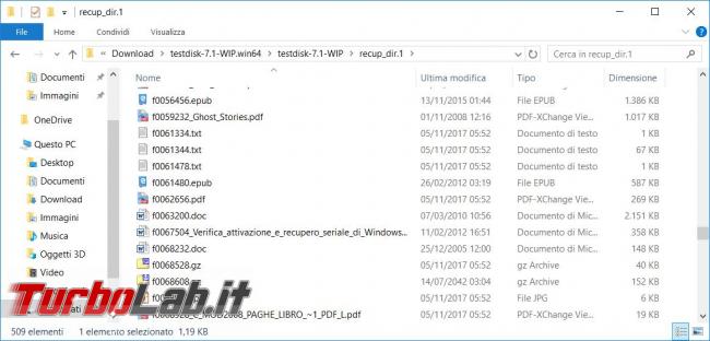 Come recuperare Photorec file cancellati errore Windows Linux