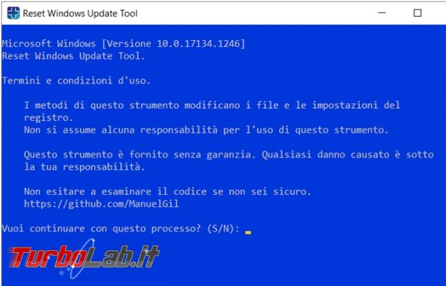 Come resettare componenti Windows Update quando smette funzionare non scarica aggiornamenti