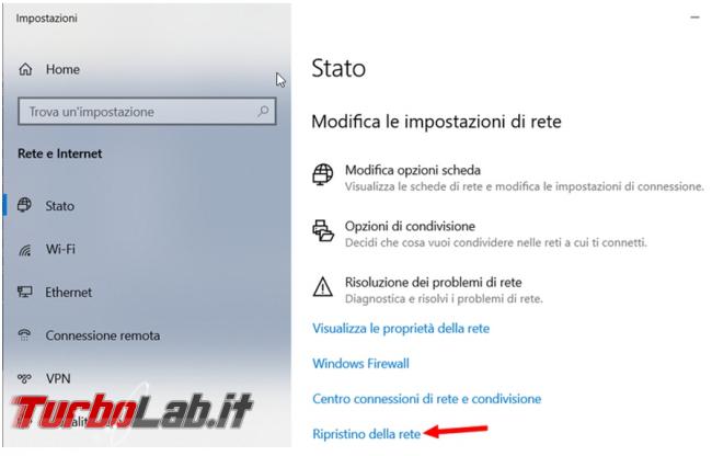 Come resettare impostazioni rete risolvere problemi collegamento