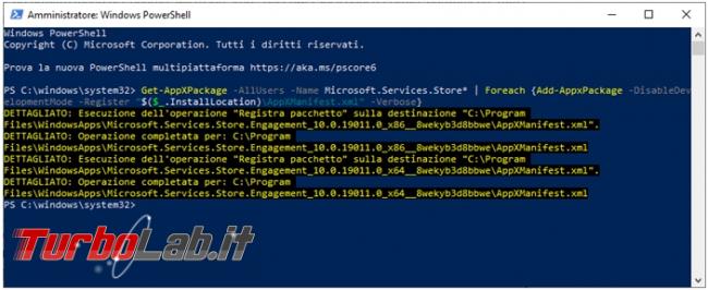 Come resettare Microsoft Store rimediare all’errore non specificato (0x8000ffff) quando si installano app