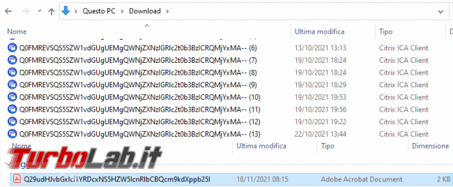 Come riassociare file ICA all’apertura Citrix