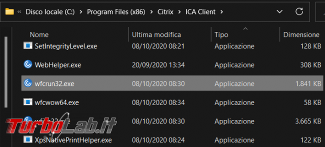 Come riassociare file ICA all’apertura Citrix