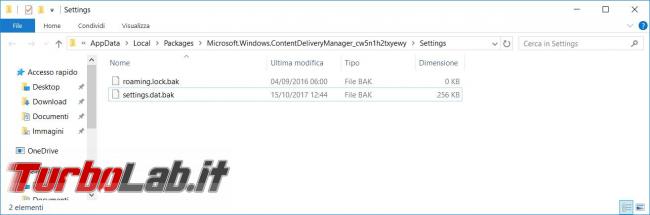 Come riattivare contenuti evidenza Windows 10 (Windows Spotlight)