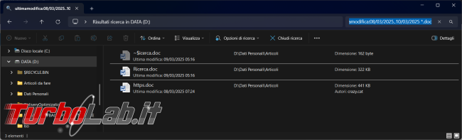 Come ricercare file cartelle modo più avanzato senza programmi esterni