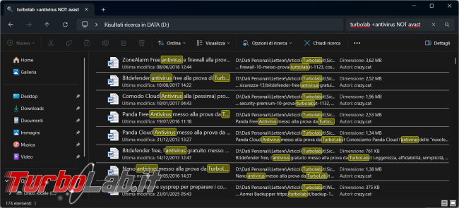 Come ricercare file cartelle modo più avanzato senza programmi esterni