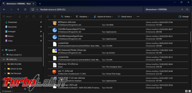 Come ricercare file cartelle modo più avanzato senza programmi esterni