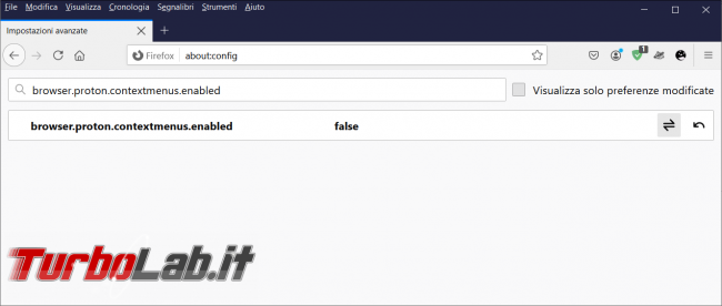 Come ridurre spazio preferiti Firefox 89