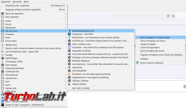 Come ridurre spazio preferiti Firefox 89