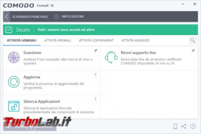 Come rimediare all’errore causato modulo guard64.dll, guard32.dll, Comodo Firewall Windows 10