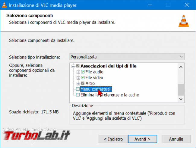 Come rimuovere comandi VLC menu contestuale Esplora file (tasto destro Windows 10) - zShotVM_1590224098