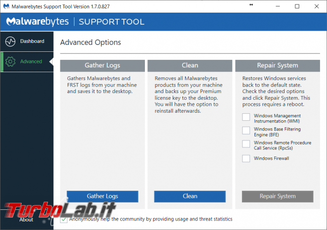 Come rimuovere completamente software sicurezza computer