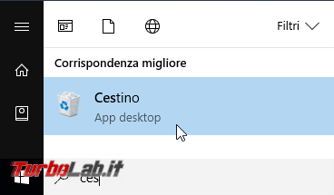 Come rimuovere/eliminare Cestino desktop Windows 10 ( aggiungerlo menu Start)