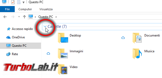 Come rimuovere, eliminare, nascondere Oggetti 3D altre cartelle Esplora file Windows 10 (Questo PC)