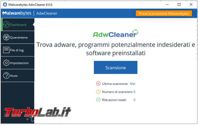 Come rimuovere malware programmi indesiderati riga comando: guida Malwarebytes AdwCleaner