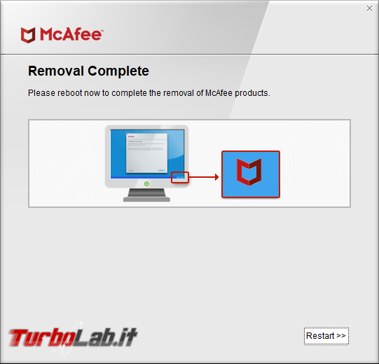 Come rimuovere servizi McAfee dopo aver utilizzato Stinger