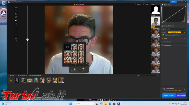 Come rimuovere sfondo foto l': Guida Aiarty Image Matting ( locale, senza cloud)