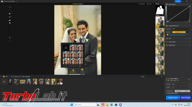 Come rimuovere sfondo foto l': Guida Aiarty Image Matting ( locale, senza cloud)