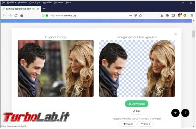 Come rimuovere sfondo 'immagine estrarre persona ritratta