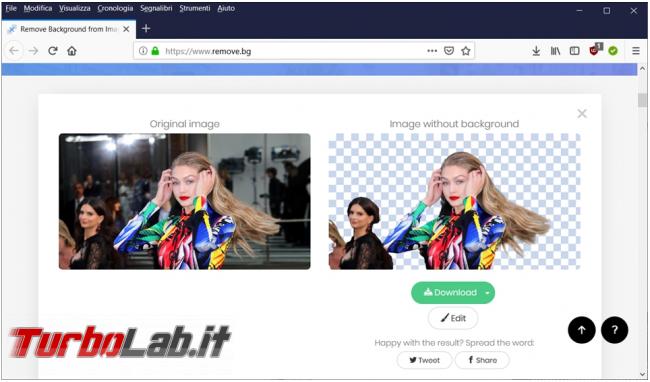 Come rimuovere sfondo 'immagine estrarre persona ritratta
