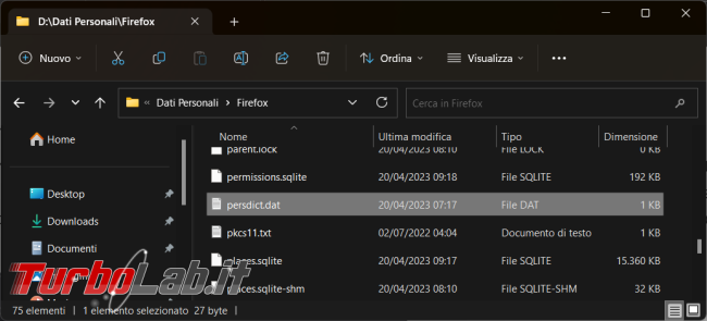 Come rimuovere termine sbagliato dizionario personale Thunderbird Firefox