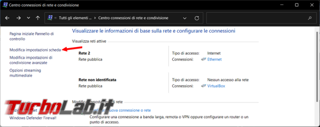 Come rinominare schede rete Windows 11