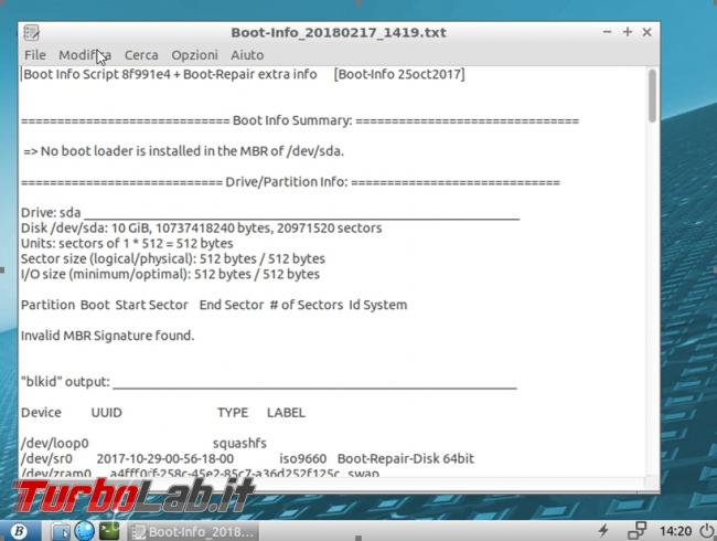 Come riparare boot Windows Linux Boot Repair Disk