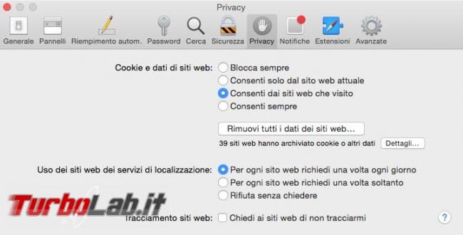 Come ripristinare browser safari Mac OS X